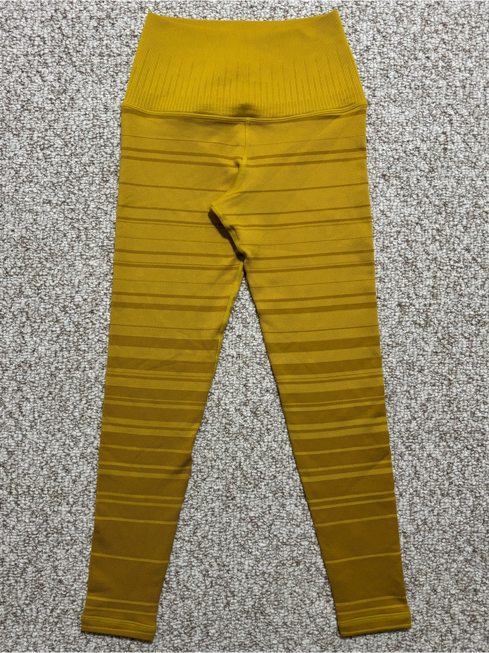 Avocado Womens XS S Mustard Yellow Seamless High Rise Yoga Leggings